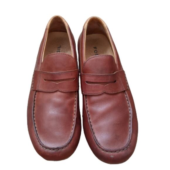 Fossil Men's Driving Penny Loafers Sz 11 - Picture 3 of 12